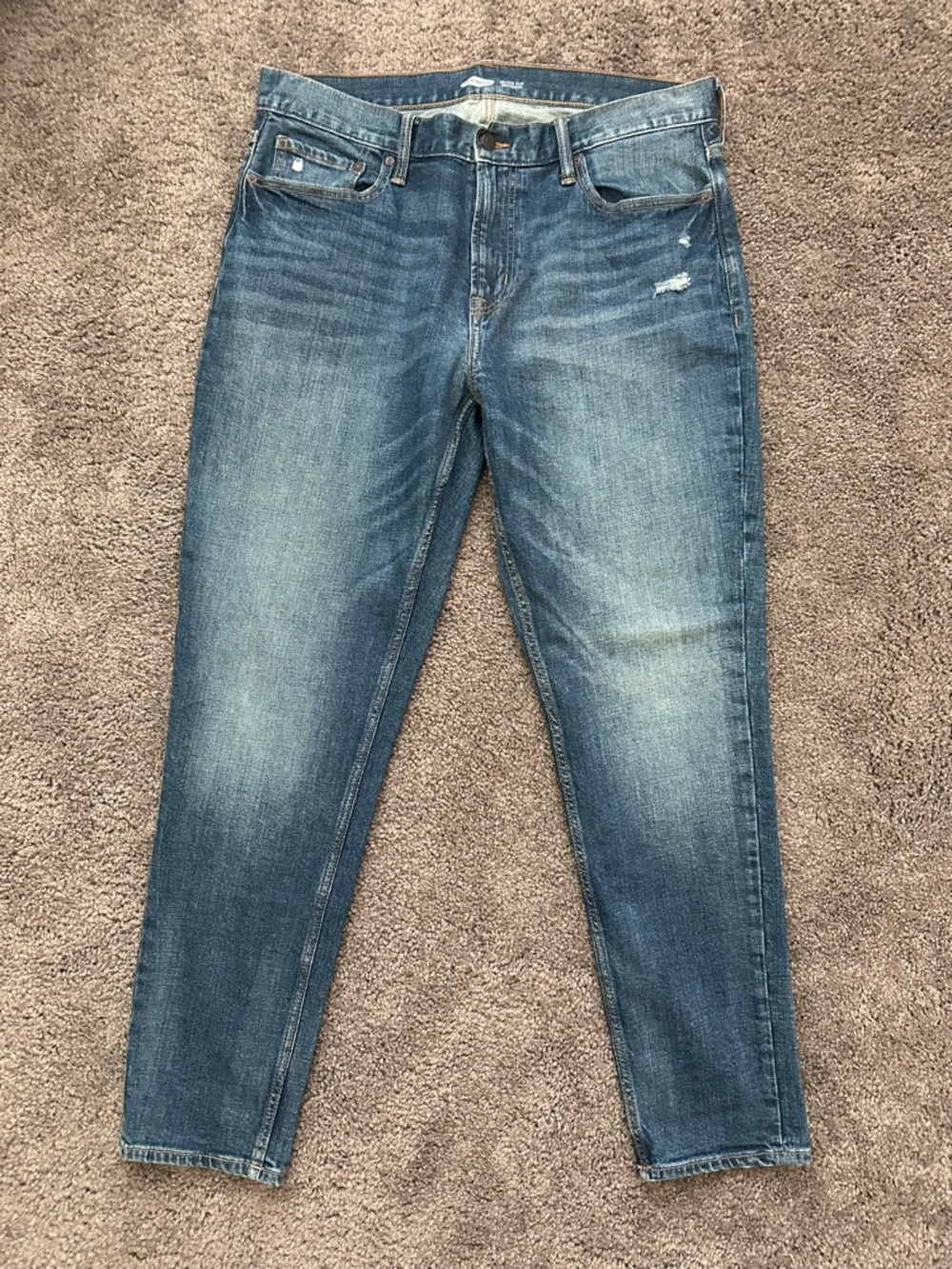 Old Navy Men's Relaxed Slim Straight Blue Denim Jeans 36x32